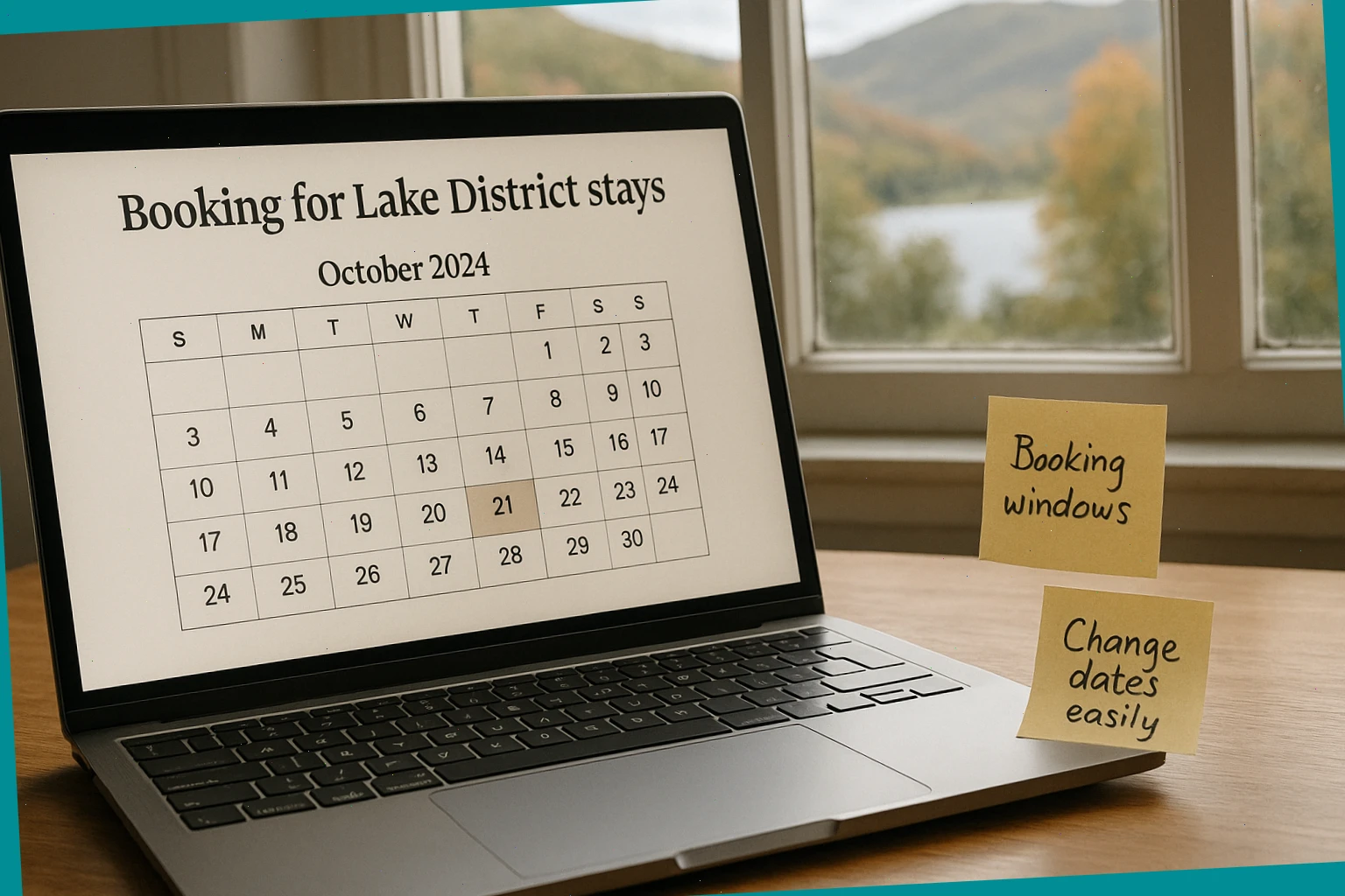 Booking windows and simple date-change notes for Lake District stays