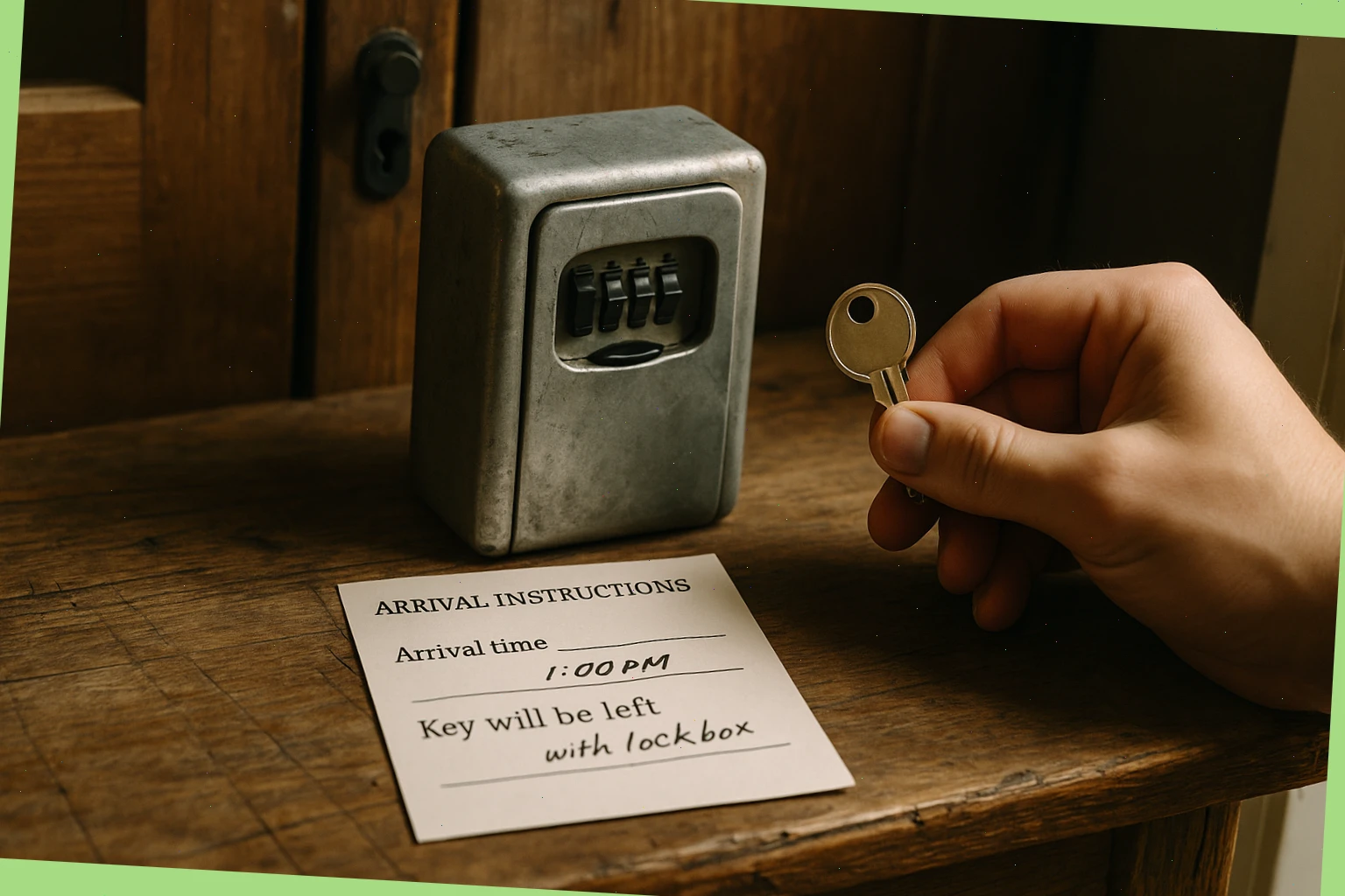 Arrival times, key handover and lockbox basics