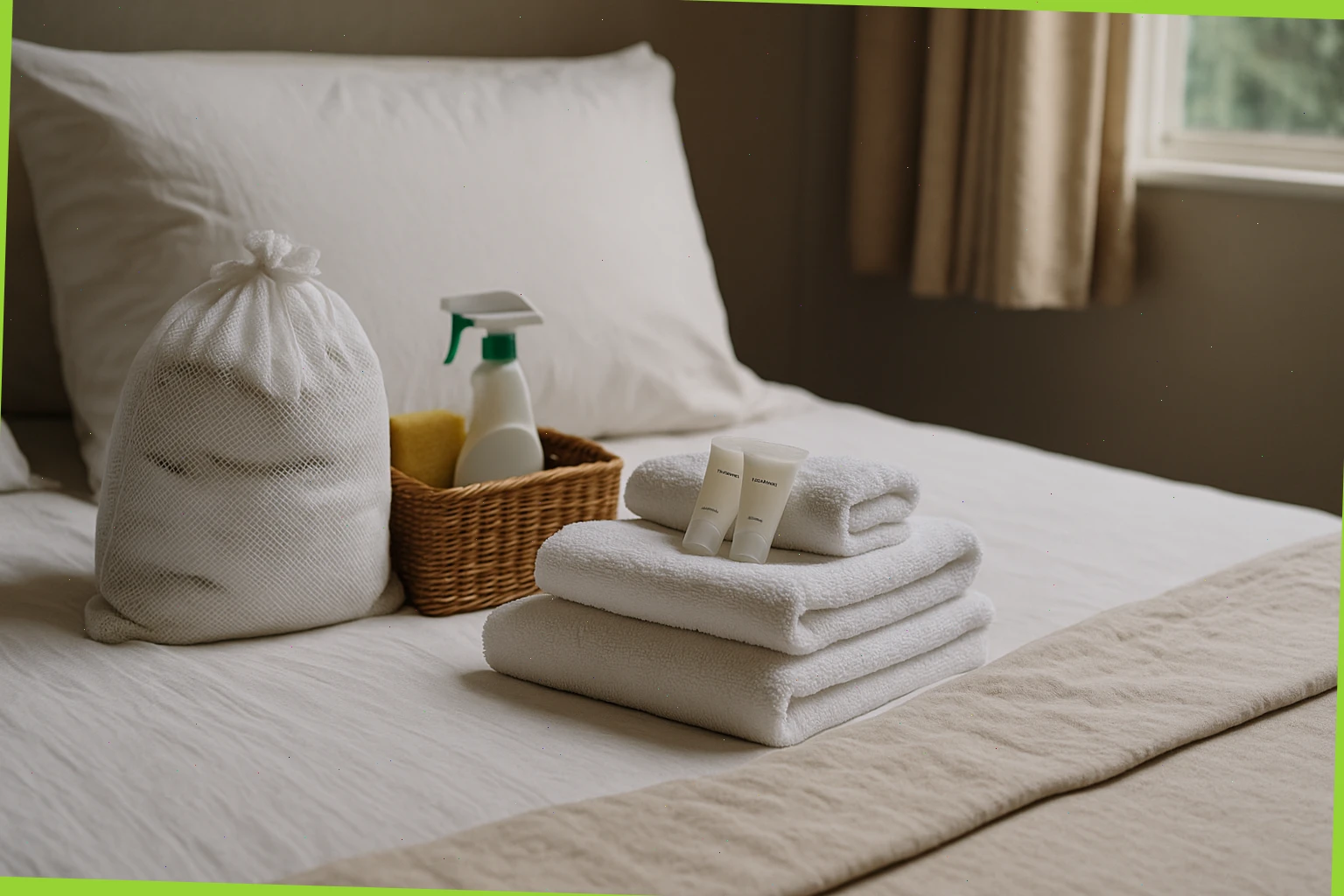 Linens, towels, mid-stay cleaning and starter packs